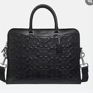 Coach BECKETT PORTFOLIO BRIEF IN SIGNATURE LEATHER